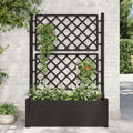 VidaXL -Pflanzer mit Rankgitter 100x43x142 cm PP Anthrazit