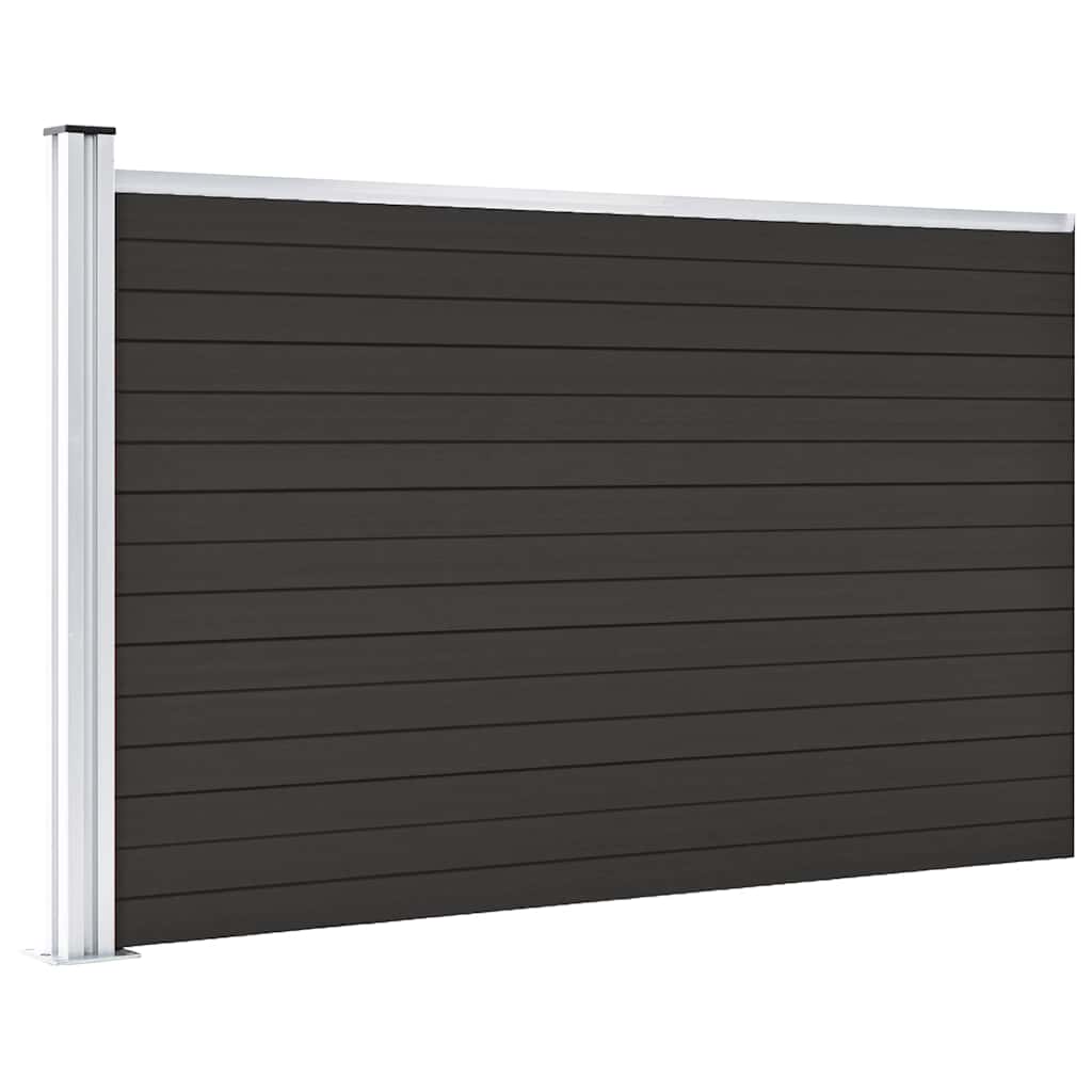 Vidaxl schuttingpaneel 175x105 cm hkc zwart