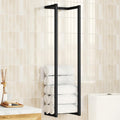 Vidaxl handdoekenrek 25x20x95 cm ijzer zwart