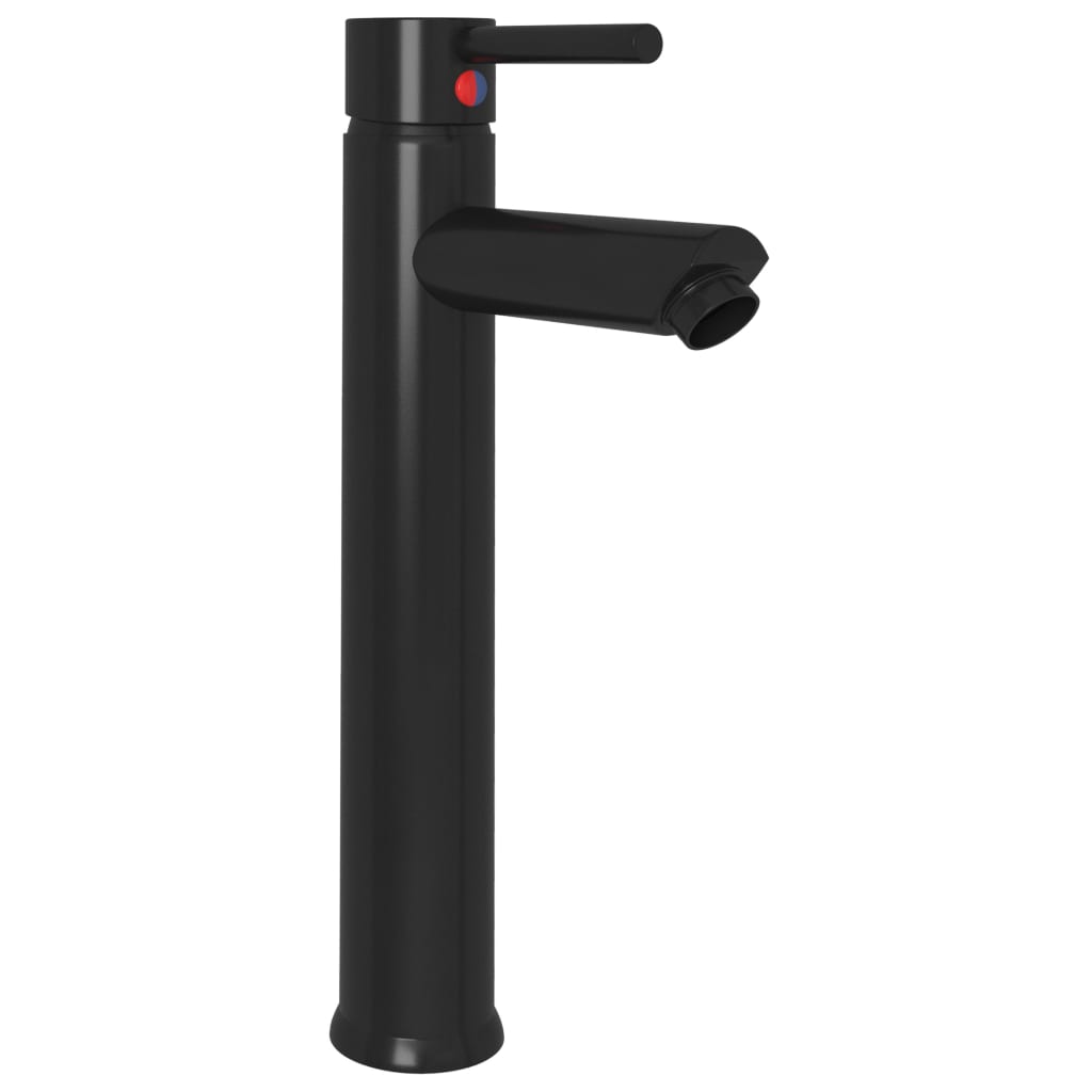 VidaXL Badarmatur 12x30 cm schwarz
