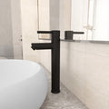 VidaXL Badarmatur 12x30 cm schwarz