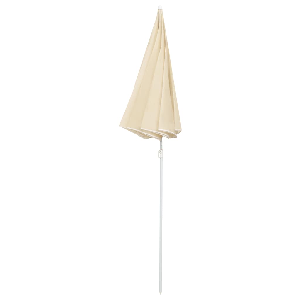 VidaXL Sonnenschirm mit Stahlstange 180 cm sandfarben
