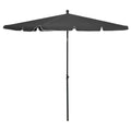 VidaXL Sonnenschirm mit Stange 210x140 cm anthrazitfarben