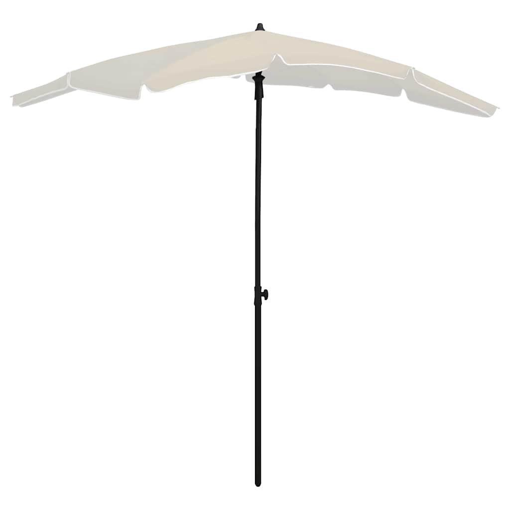 VidaXL Sonnenschirm mit Stange 200x130 cm sandfarben