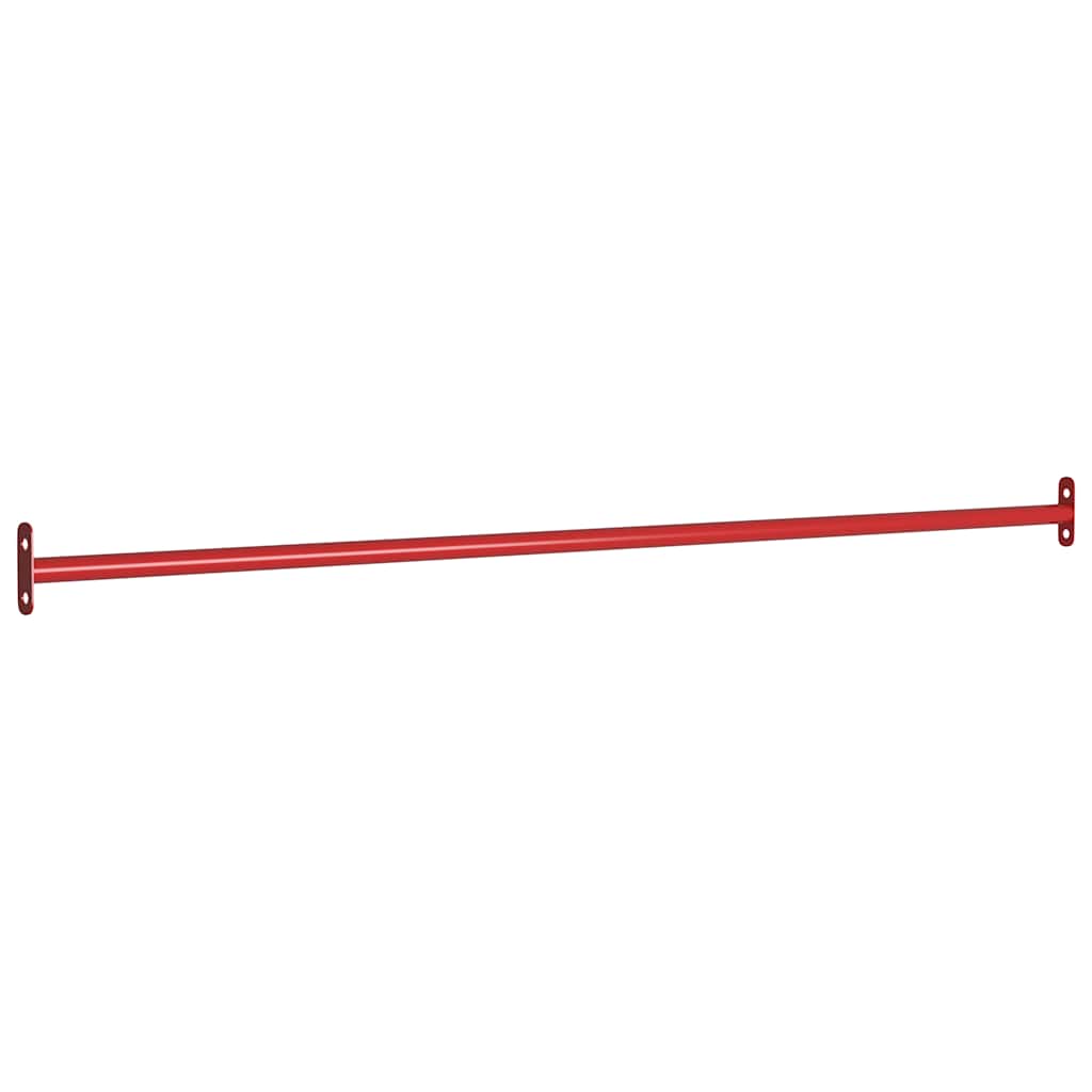 VidaXL Klimmzugstangen, 2 Stück, 125 cm, Stahl, rot