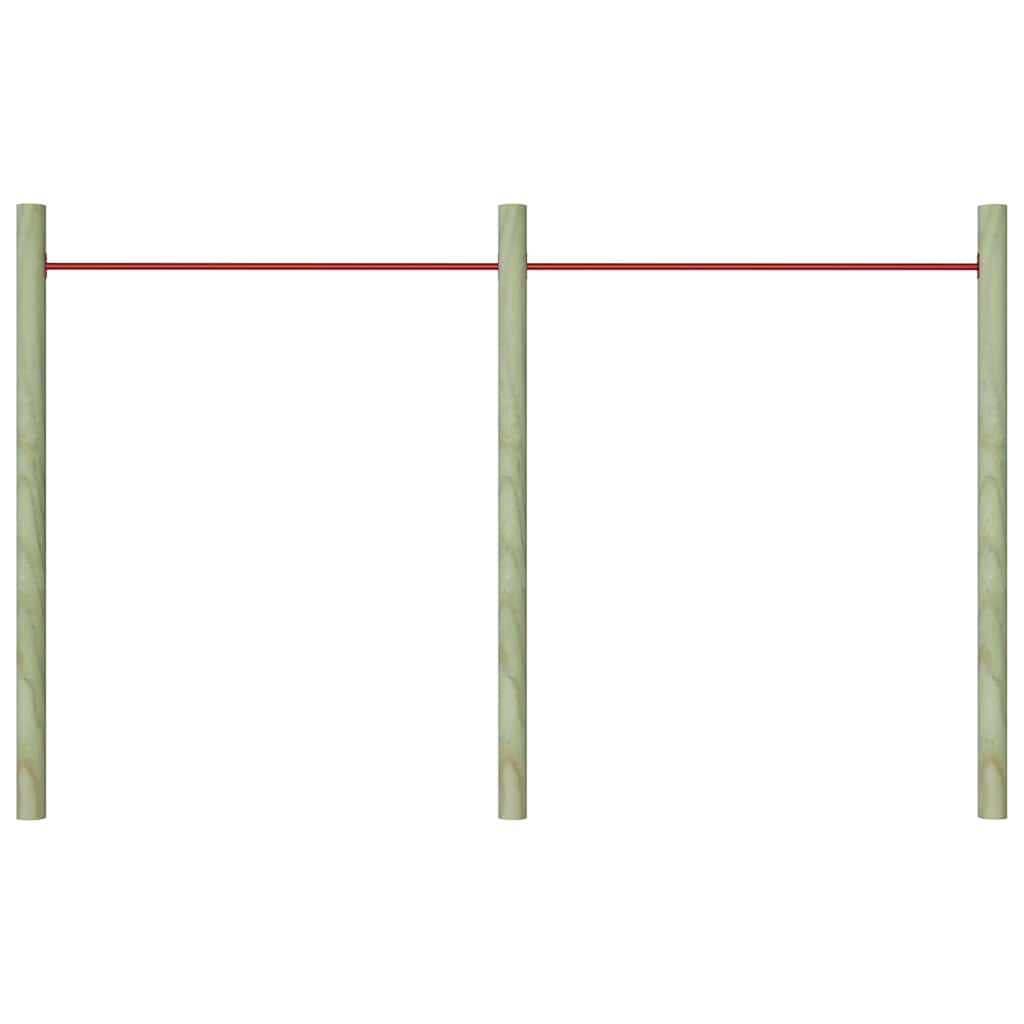 Vidaxl rekstokken 2 st 125 cm staal rood
