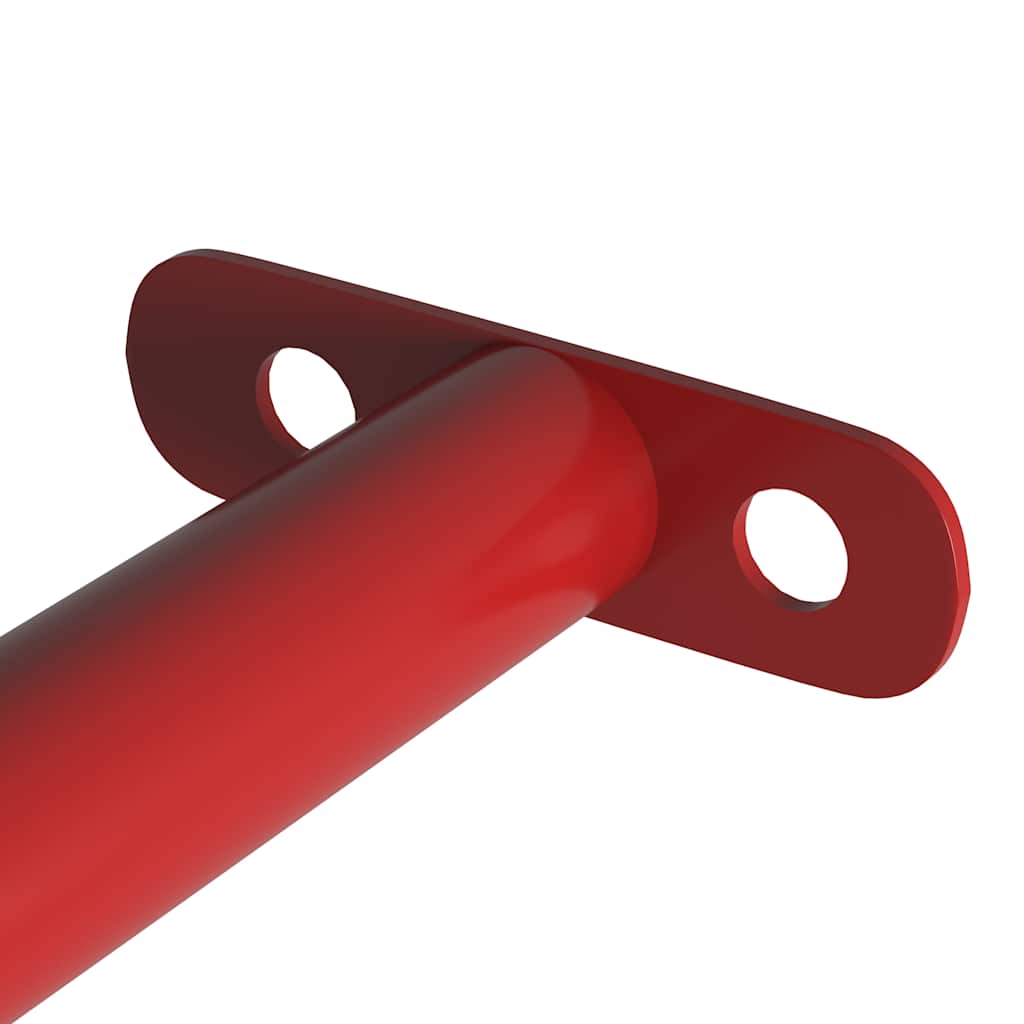 VidaXL Klimmzugstangen, 2 Stück, 125 cm, Stahl, rot