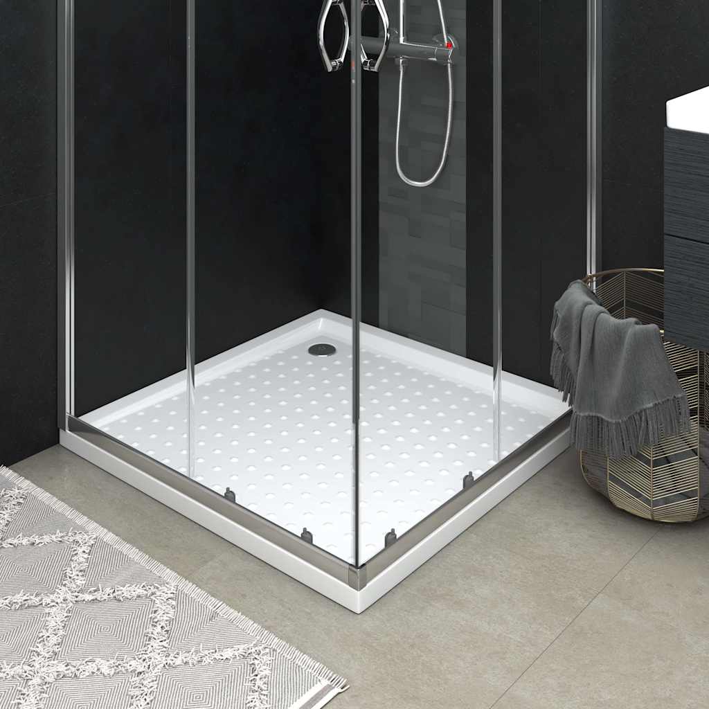 Vidaxl douchebak met noppen 80x80x4 cm abs wit