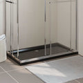 Vidaxl douchebak rechthoekig 70x120 cm abs zwart