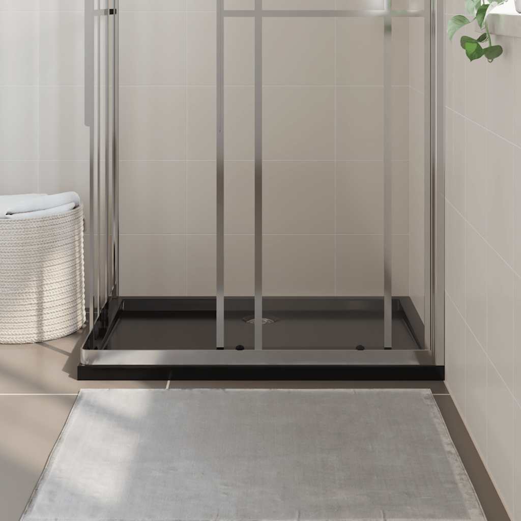Vidaxl douchebak rechthoekig 70x100 cm abs zwart
