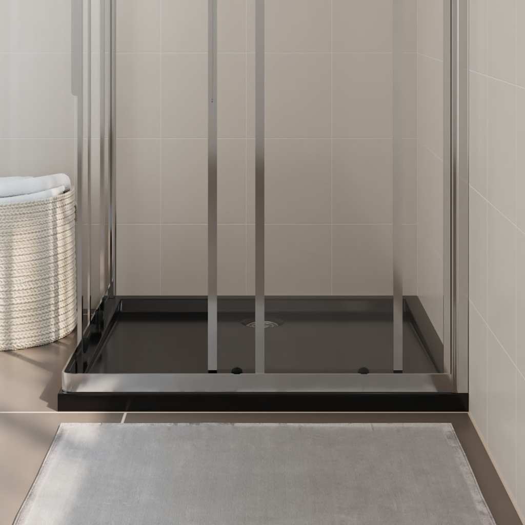 Vidaxl Duschwaage rechteckig 80x90 cm schwarz
