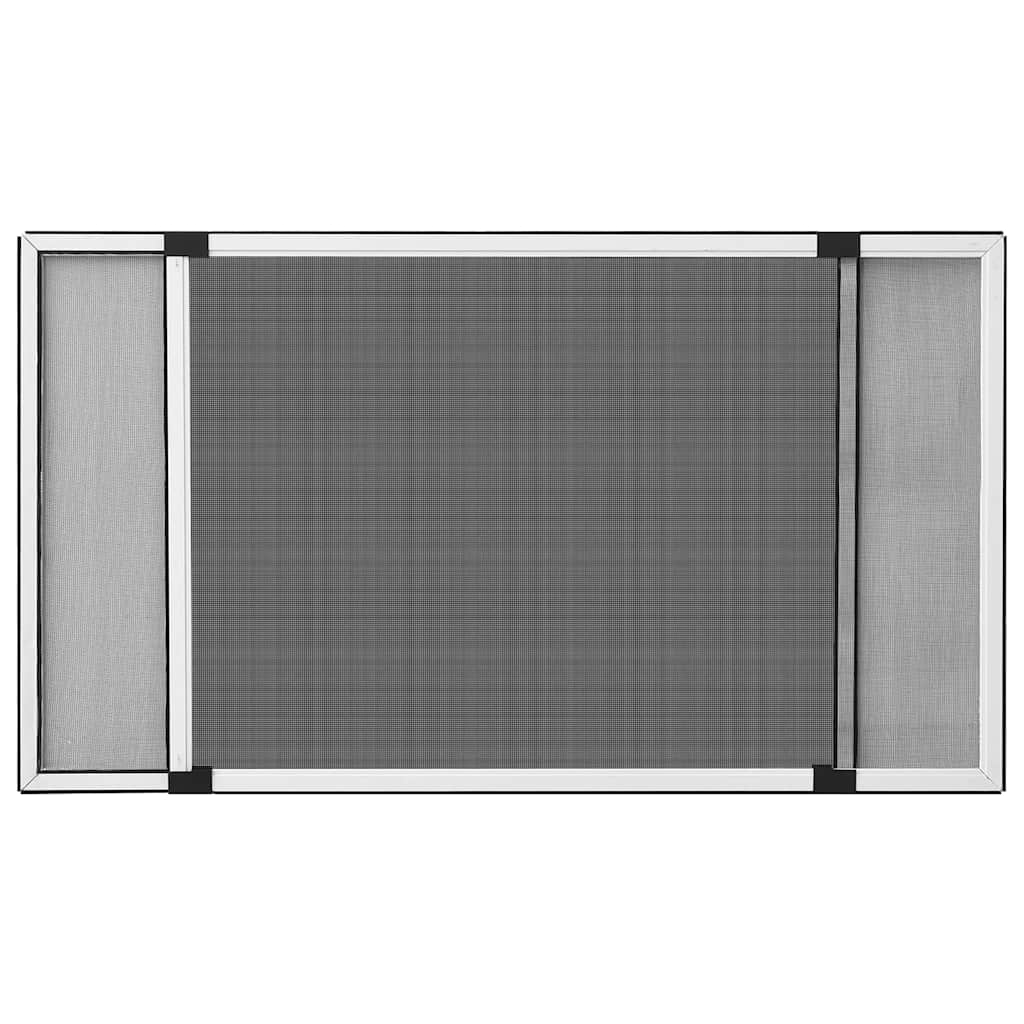 VidaXL Fenstergitter ausziehbar (75-143) x 50 cm Weiß