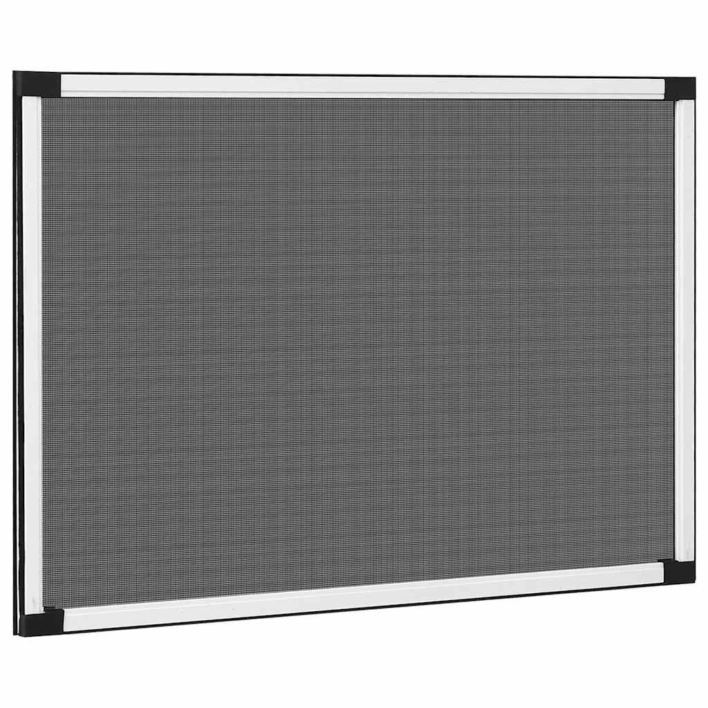 VidaXL Fenstergitter ausziehbar (75-143) x 50 cm Weiß