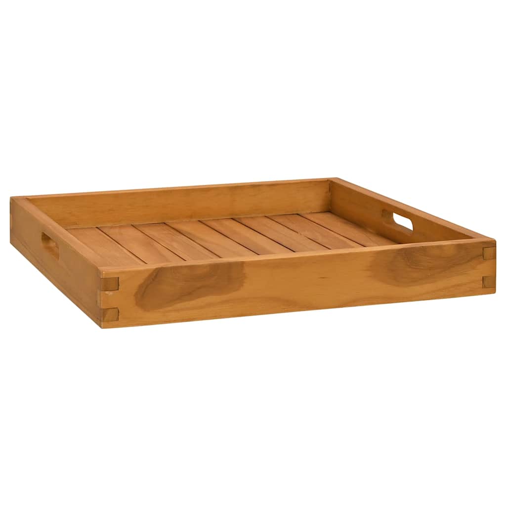 VidaXL Tablett 50x50 cm Massives Teakholz