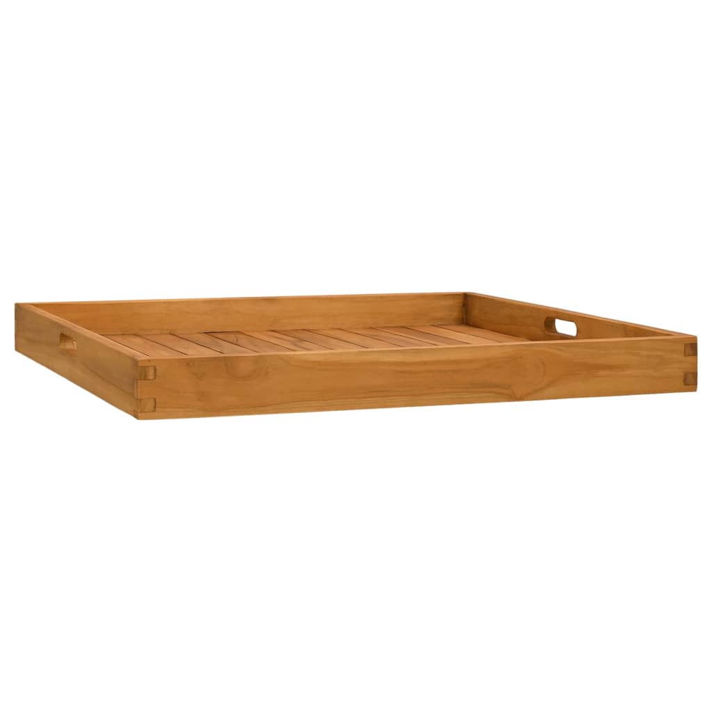 VIDAXL -Tablett 70x70 cm Festes Teakholz