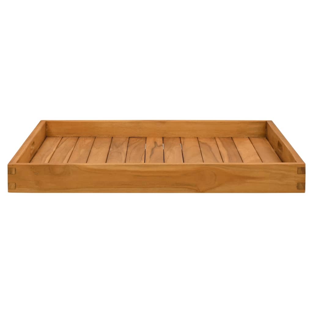 VIDAXL -Tablett 70x70 cm Festes Teakholz