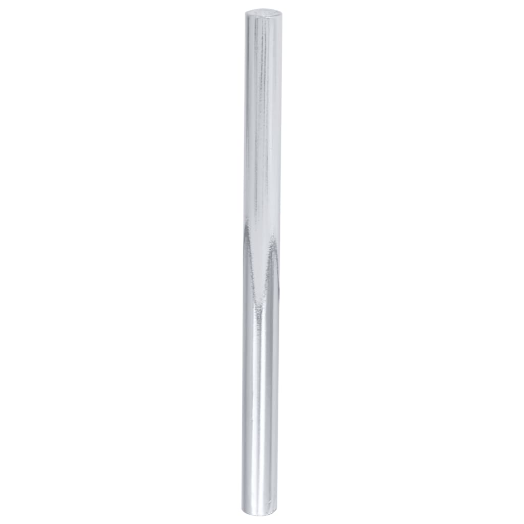VidaXL Selbstklebende Möbelfolie 500x90 cm PVC Hochglanz Silber