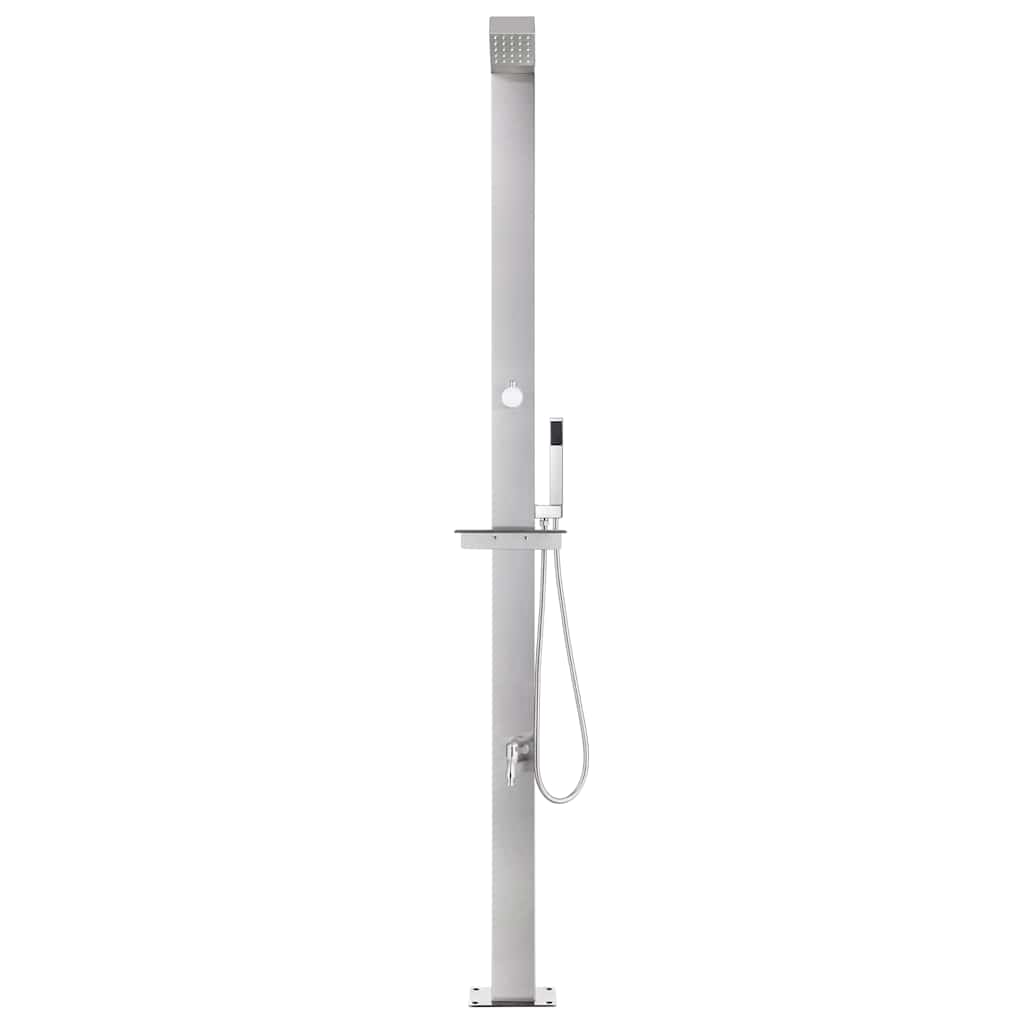 Vidaxl buitendouche 220 cm roestvrij staal