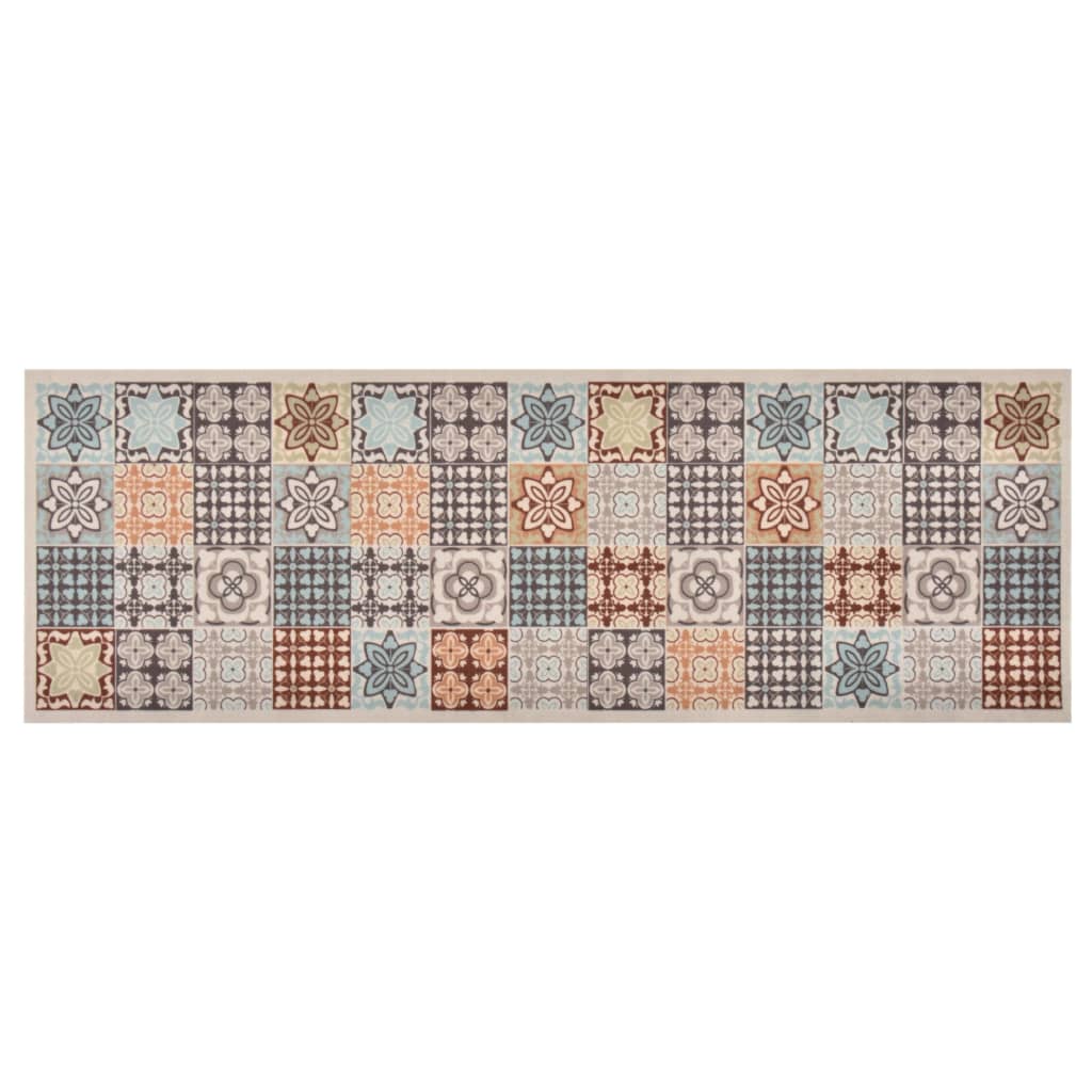 VidaXL Küchenmatte, waschbar, Mosaikmuster, 60 x 300 cm
