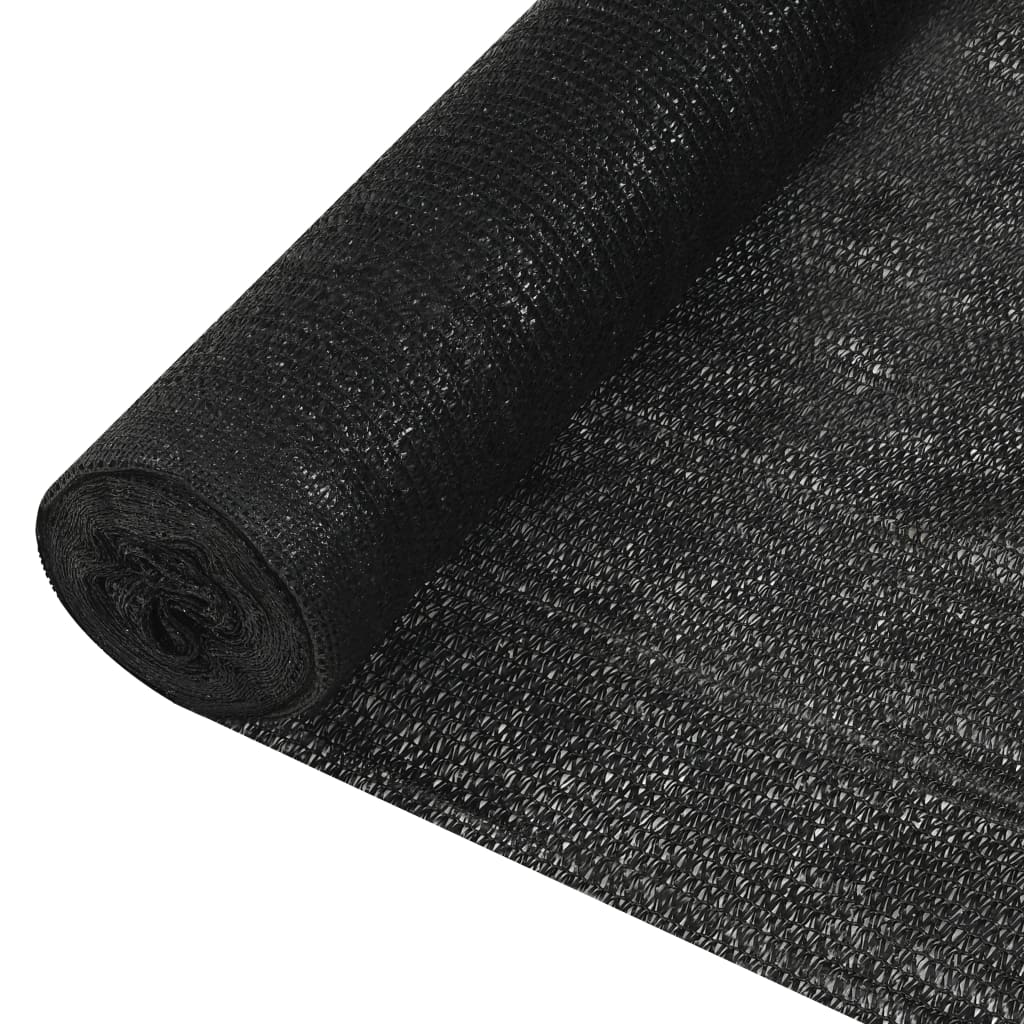 Vidaxl privacynet 195 g m² 1,5x50 m hdpe zwart