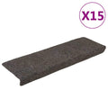 Vidaxl trapmatten zelfklevend 15 stuks 65x21x4 cm antraciet
