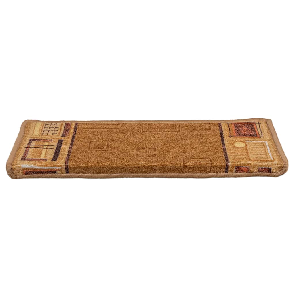 Vidaxl trapmatten zelfklevend 15 st 65x21x4 cm beige