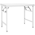 VIDAXL KÜCHTENWORK TISCH, KLAPPBAR, 100 x 60 x 80 cm, Edelstahl