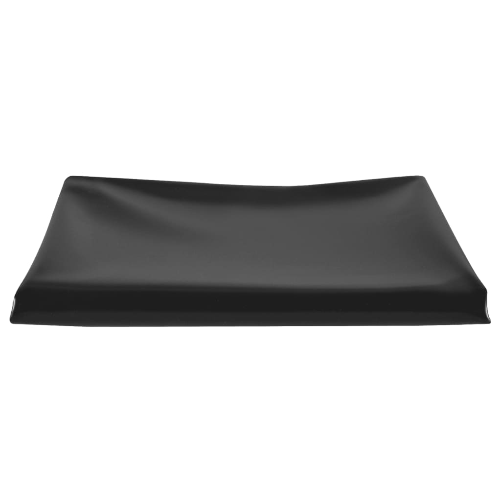 VIDAXL -Teichliner 1 mm 7x2 m PVC Schwarz
