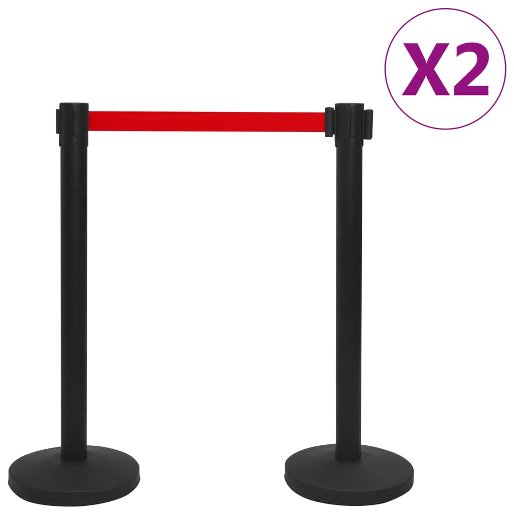 Vidaxl -Verkaufsposten 4 Stück mit Bändern Eisen schwarz