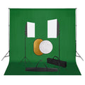 Vidaxl fotostudioset met softboxlampen, achtergrond en reflector