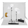 Vidaxl fotostudioset met lampen, paraplu's, achtergrond en reflector