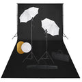 Vidaxl fotostudioset met lampen, paraplu's, achtergrond en reflector