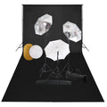 Vidaxl fotostudioset met lampen, paraplu's, achtergrond en reflector
