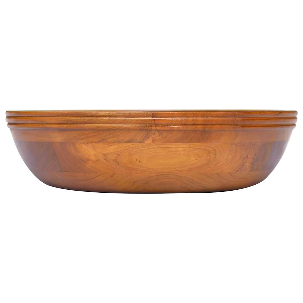 VidaXL Waschbecken ø40x10 cm Massives Teakholz