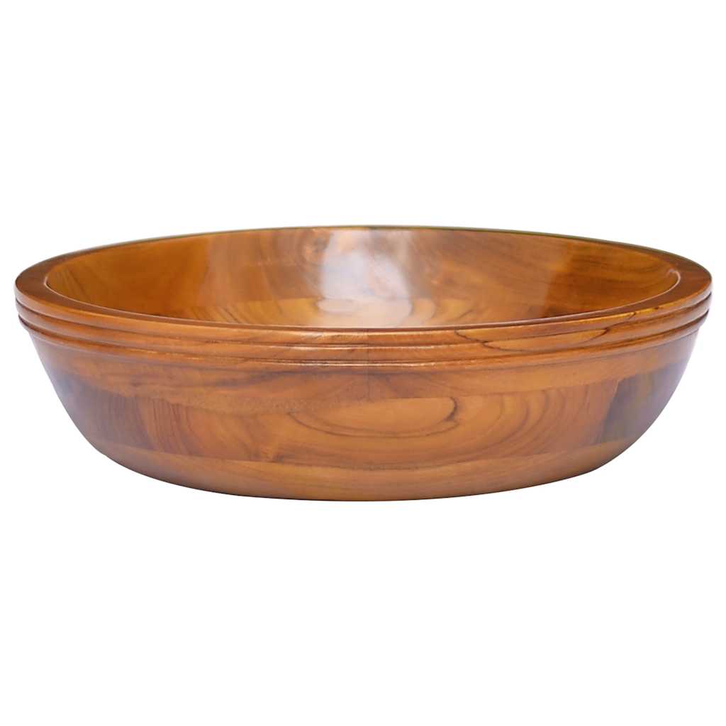 VidaXL Waschbecken ø40x10 cm Massives Teakholz