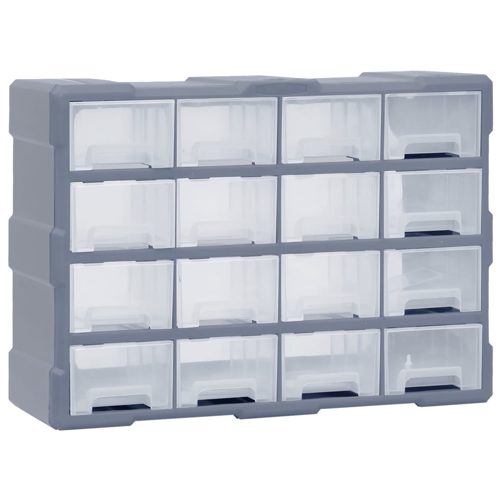VidaXL Organizer mit 16 mittelgroßen Schubladen, 52 x 16 x 37 cm