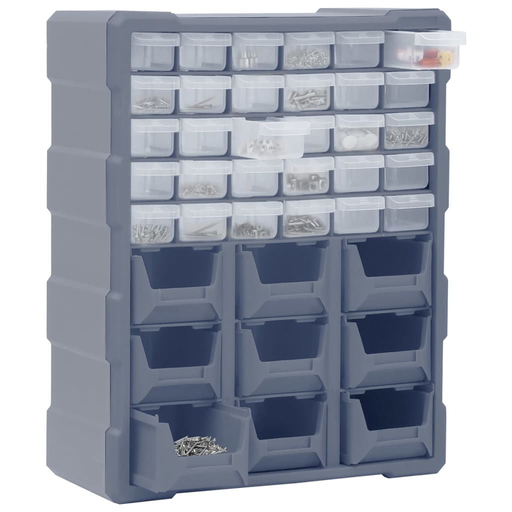VidaXL Organizer mit 39 Schubladen, 38 x 16 x 47 cm