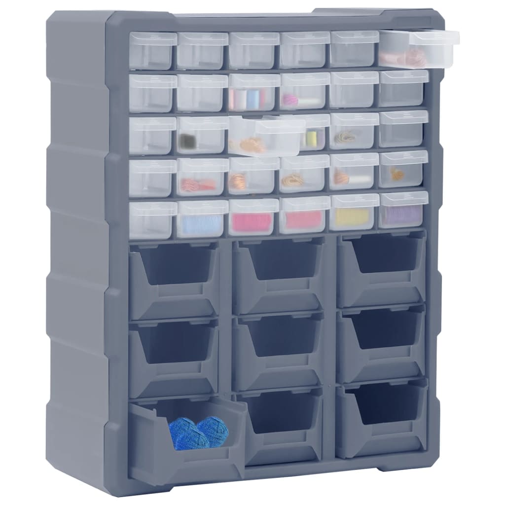 VidaXL Organizer mit 39 Schubladen, 38 x 16 x 47 cm