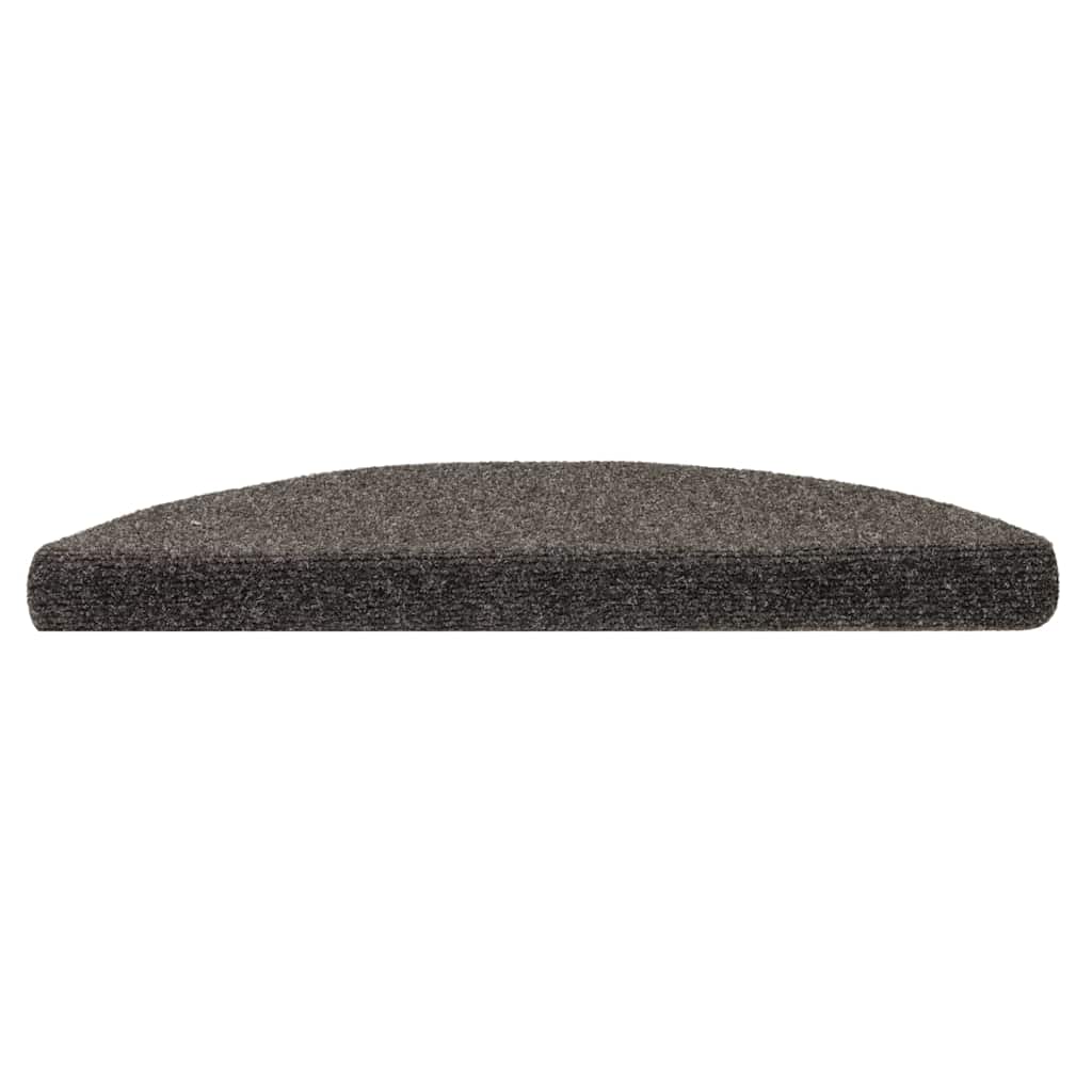 VidaXL Selbstklebende Treppenmatten, 10 Stück, 56 x 17 x 3 cm, Nadelfilz, Anthrazit