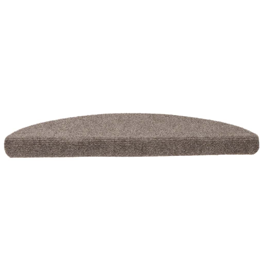 VidaXL Selbstklebende Treppenmatten, 10 Stück, 56 x 17 x 3 cm, Nadelfilz, Beige