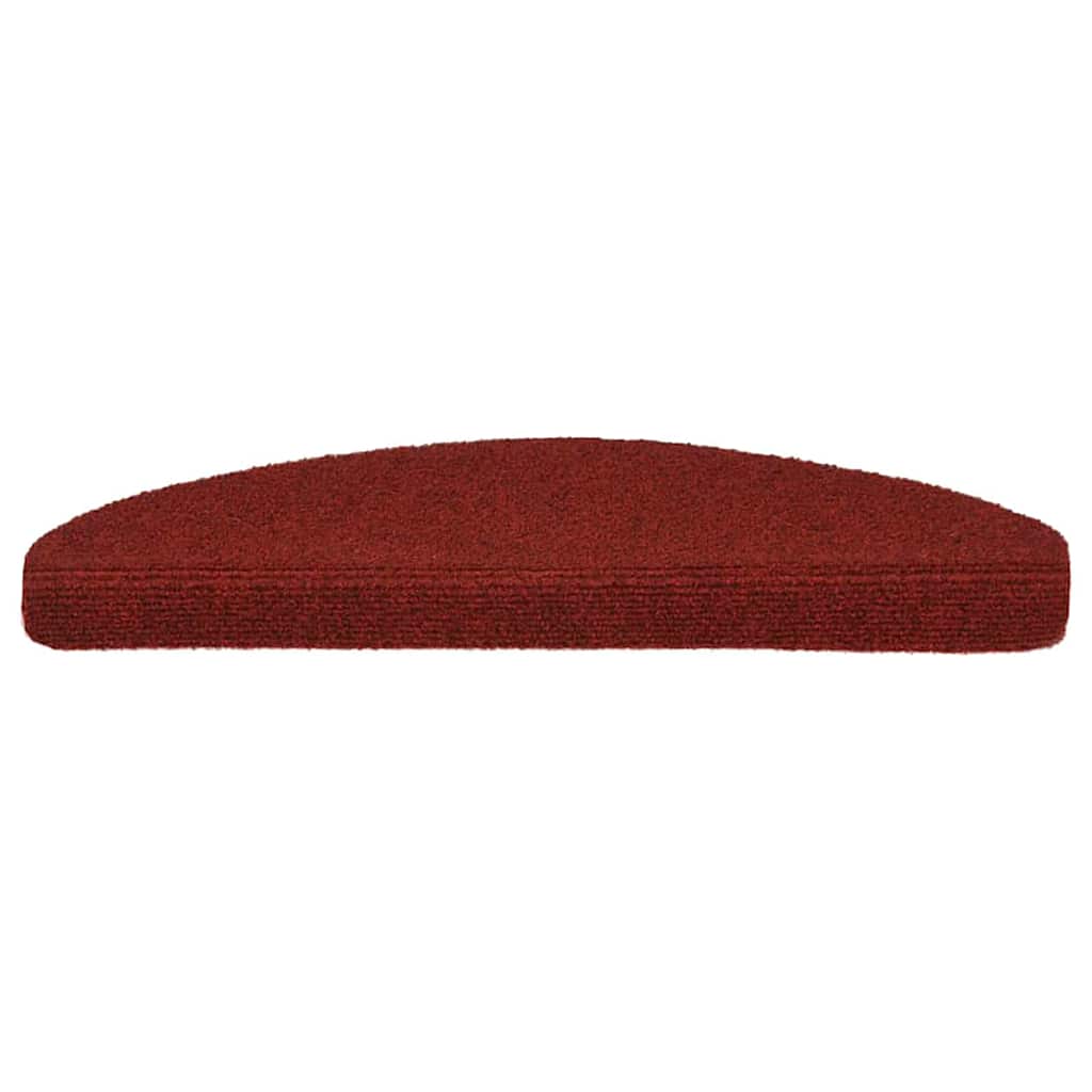 Vidaxl trapmatten zelfklevend 5 stuks 65x21x4 cm bordeaux rood