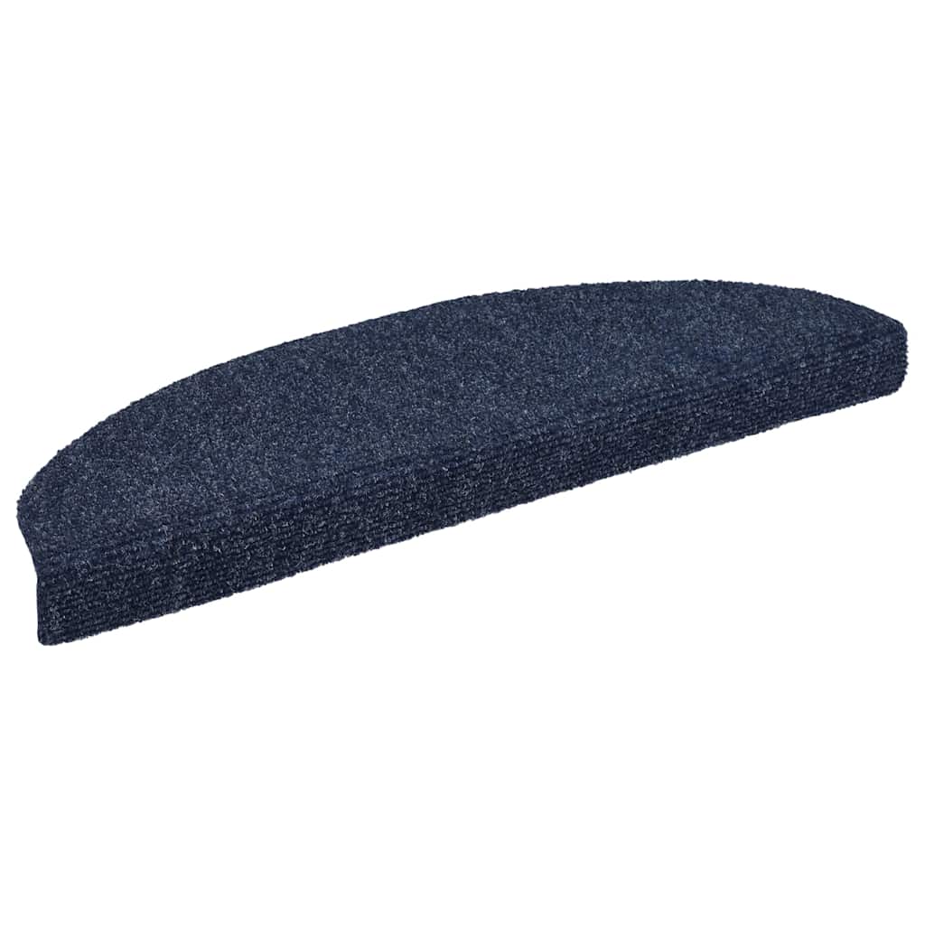 Vidaxx Treppenmatten Selbstadhäsiv 10 Stück 65x21x4 cm Nadel Blau gefühlt