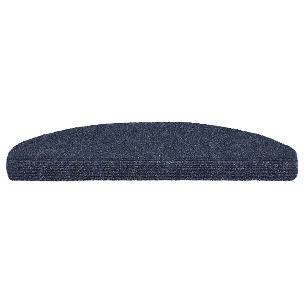 Vidaxx Treppenmatten Selbstadhäsiv 10 Stück 65x21x4 cm Nadel Blau gefühlt