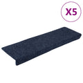 VidaXL Treppenmatten, 5 Stück, 65 x 21 x 4 cm, Nadelfilz, Anthrazit