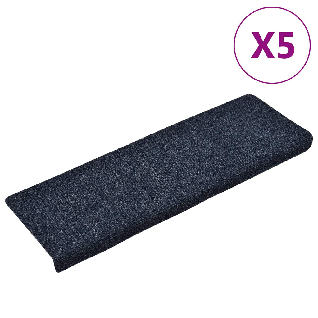 Vidaxl trapmatten zelfklevend 5 stuks 65x21x4 cm antraciet