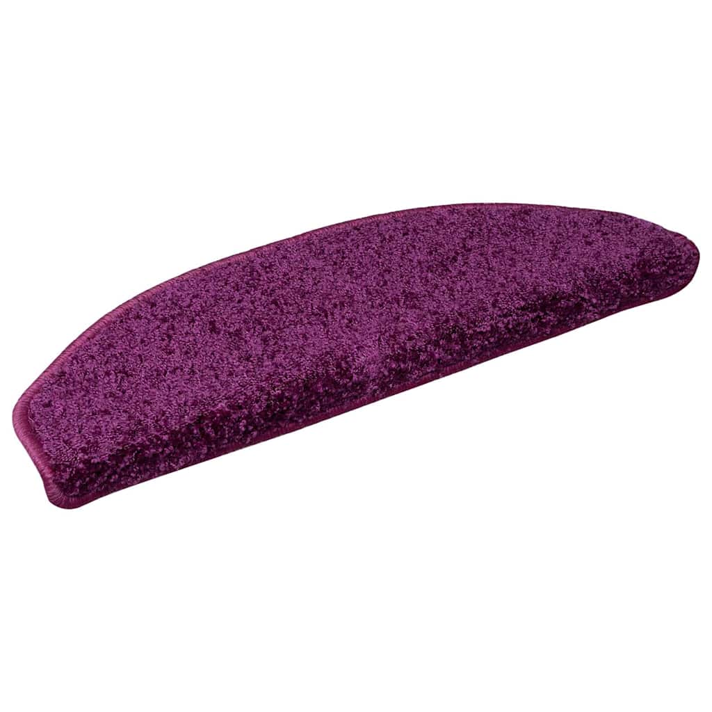 Vidaxl trapmatten 10 st 65x21x4 cm violet halfrond groot
