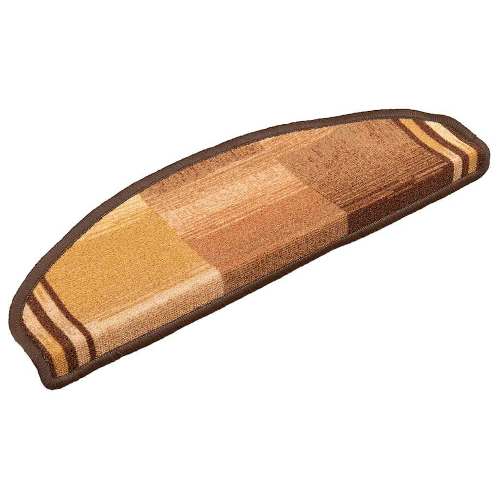 Vidaxl trapmatten zelfklevend 10 st 65x21x4 cm bruin