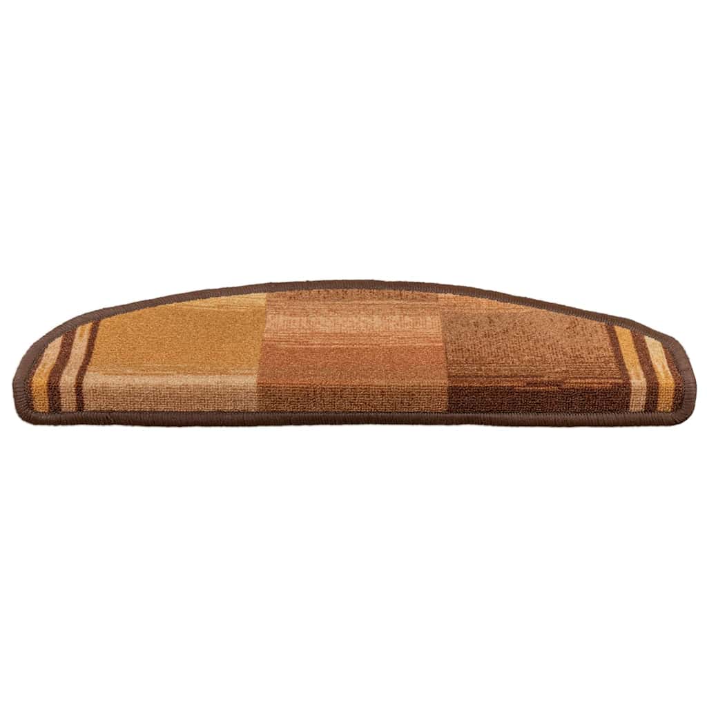 Vidaxl trapmatten zelfklevend 10 st 65x21x4 cm bruin