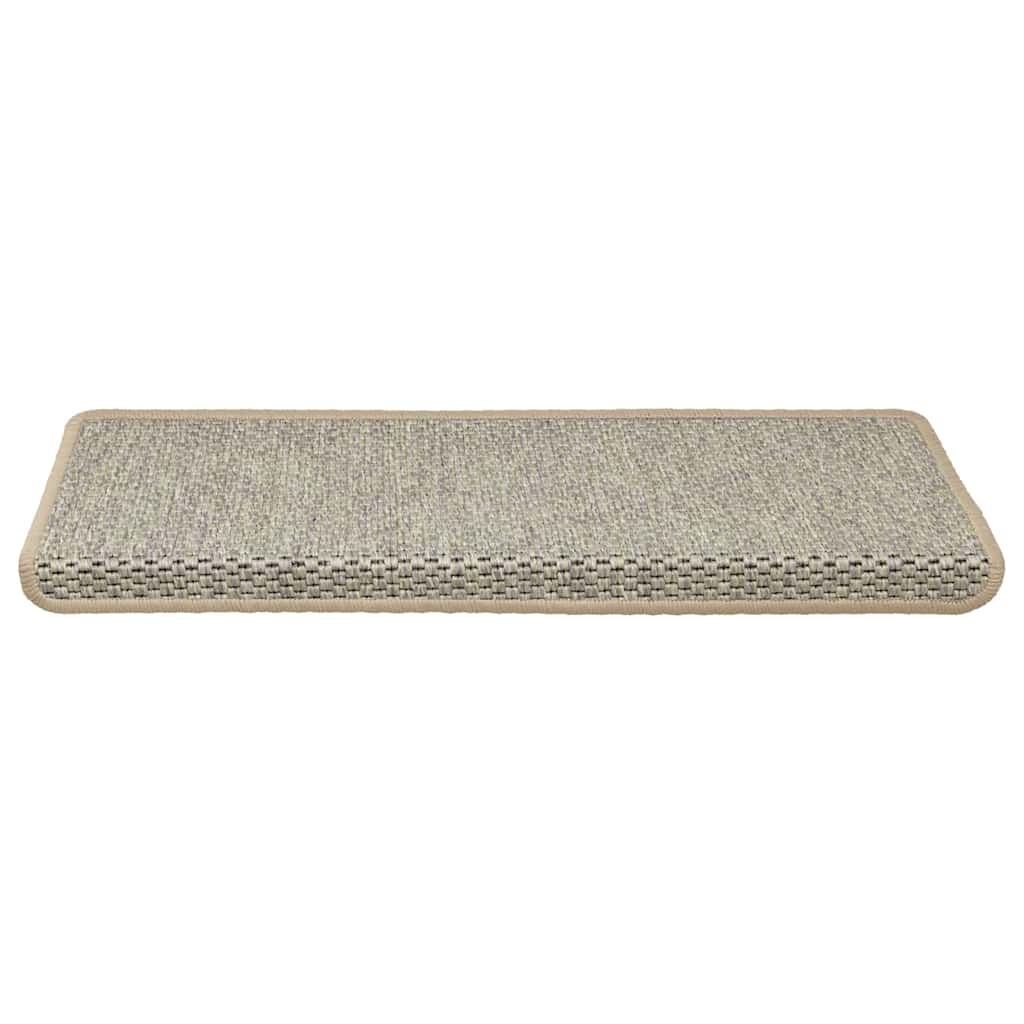 Vidaxl trapmatten zelfklevend 15 st sisal-look 65x21x4 cm groen