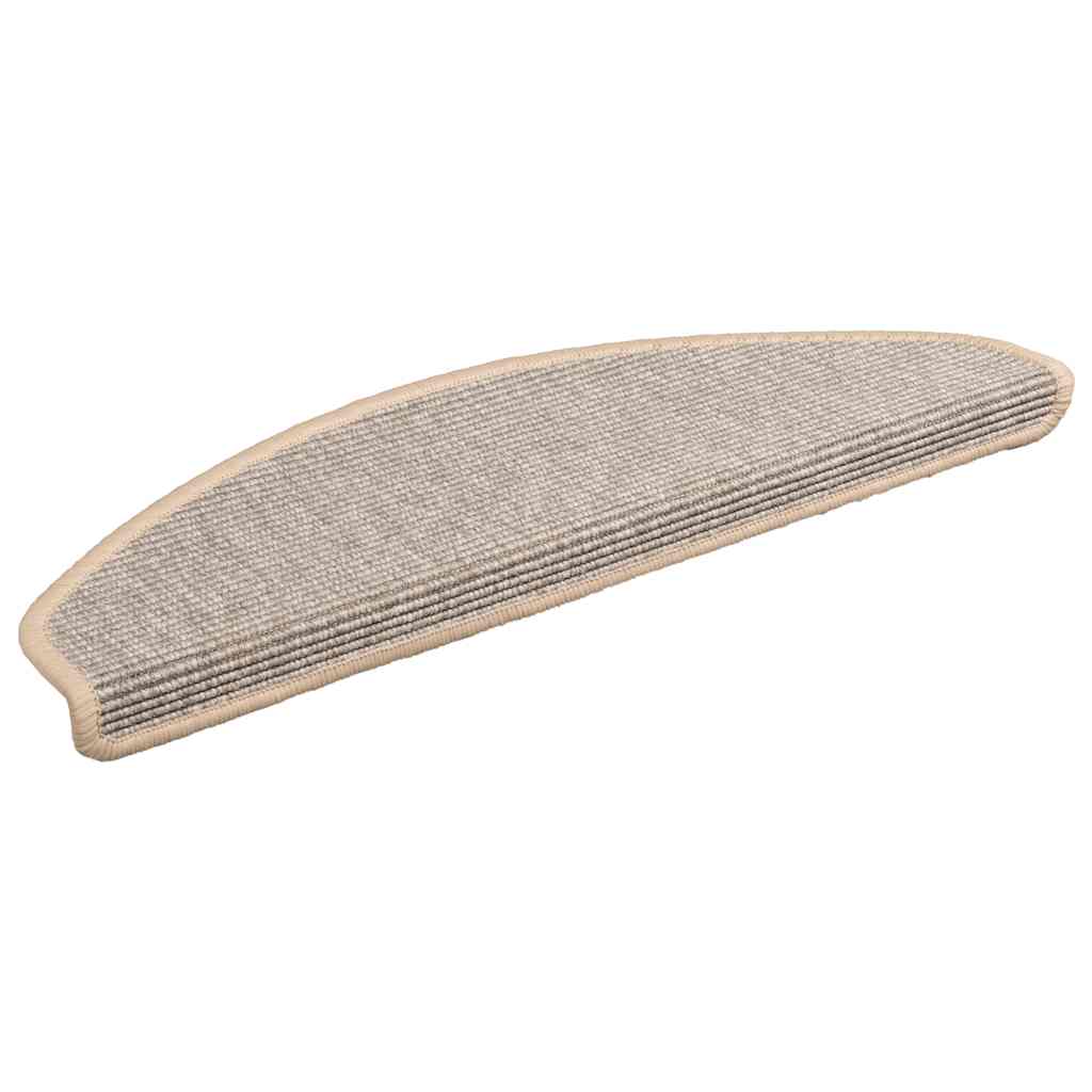 Vidaxl trapmatten 15 st 65x21x4 cm zilver halfrond groot